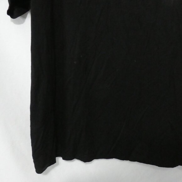Unbranded | P2P 24 inches | Black U-Neck Top With Sequined Pocket - Picture 7 of 13